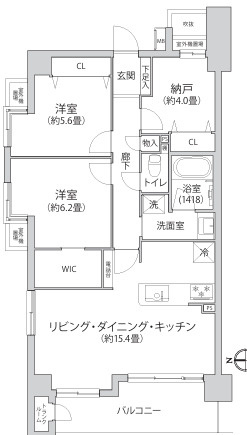 アルシオン北綾瀬の間取り