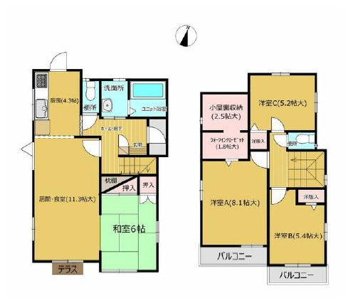 船橋市丸山３丁目の間取り