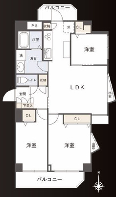 コープ大山の間取り
