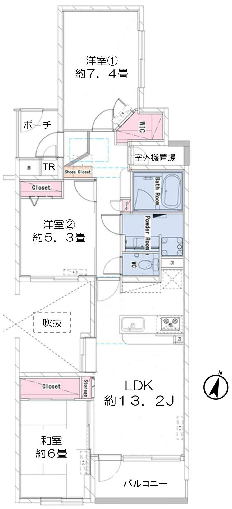福生市武蔵野台２丁目の中古マンション