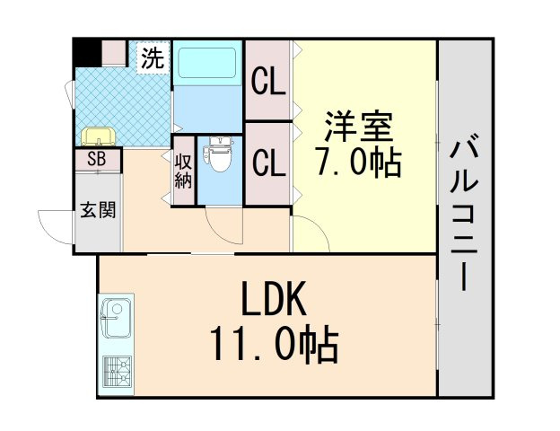 デュコムワイズの間取り