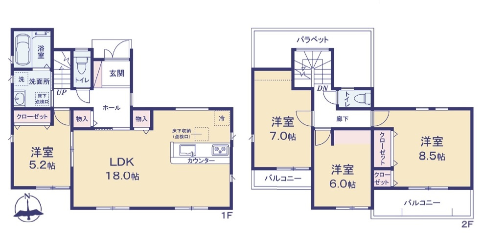 松戸市第7六実【六実第二小学校:徒歩2分】