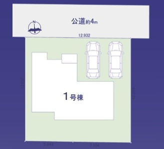 松戸市第7六実【六実第二小学校:徒歩2分】の区画図
