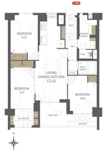 【間取り】天白第二住宅4棟 