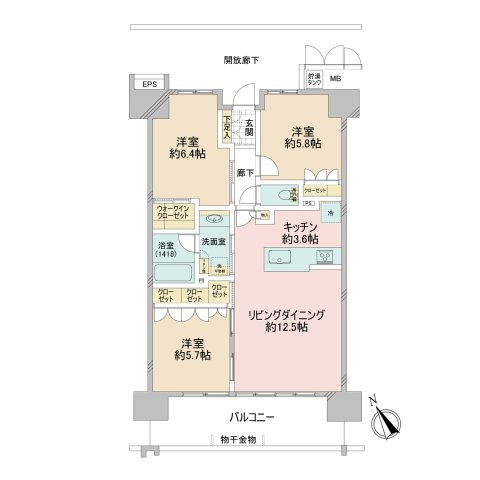 ポレスター久喜駅前　の間取り|久喜駅徒歩４分の好立地！ハイクラス築浅マンション♪