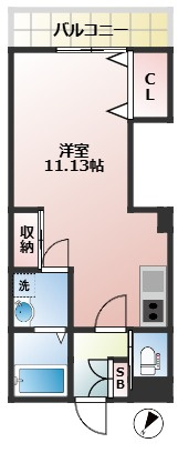 セタガヤフラット　内装フルリフォーム　独立洗面台　事務所相談の間取り