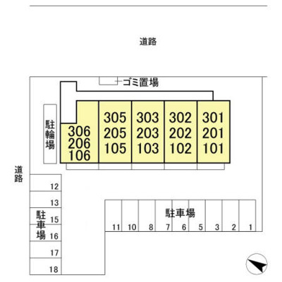 【区画図】 | グランメール(諏訪町)
