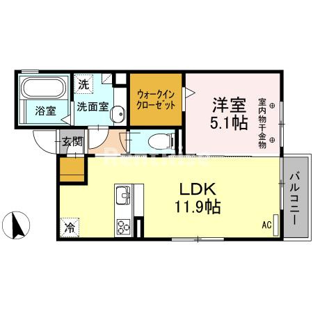 キーウエストフェレロの間取り