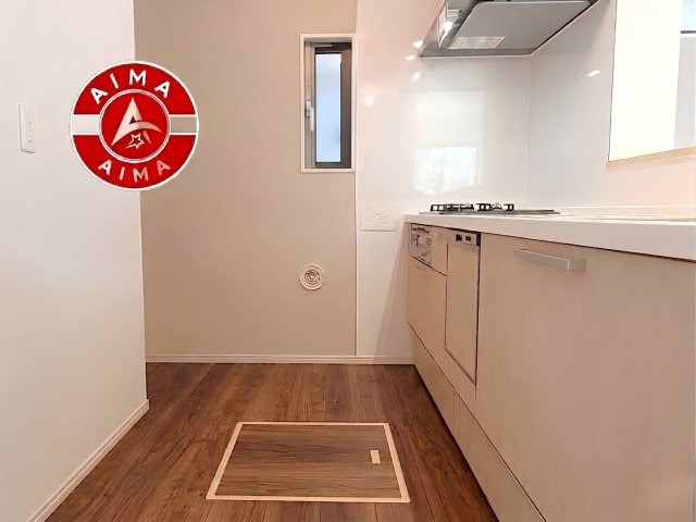 大野城市曙町3丁目第1-3棟（1号棟）の内観：施工例|ご家族を近くに感じられる対面キッチンのLDK。会話もはずみそうですね。