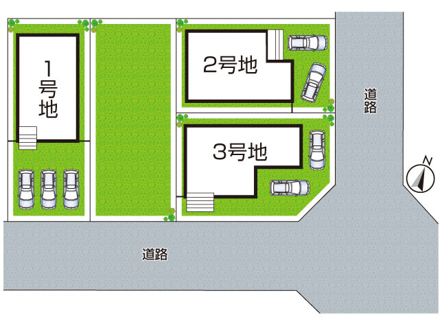 大阪狭山市大野台　第11期　新築一戸建ての区画図|全４区画