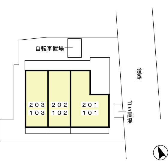 BMC北寺尾の区画図