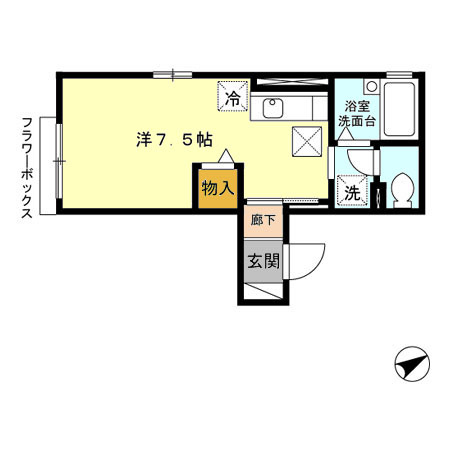 アベニュー本駒込の間取り