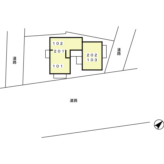 アベニュー本駒込の区画図