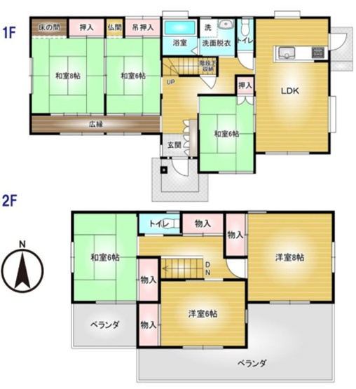 【間取り】 | 安中市郷原　中古住宅