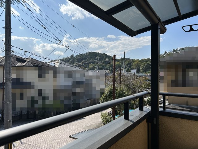 御室仁和寺のバルコニー