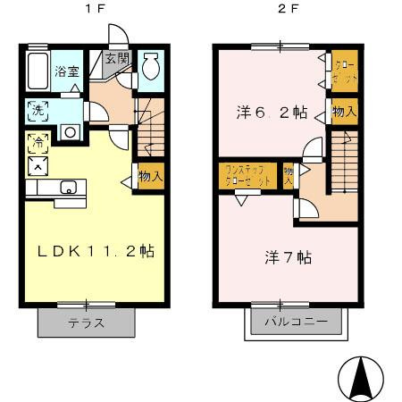 タウンハウス豊栄の間取り