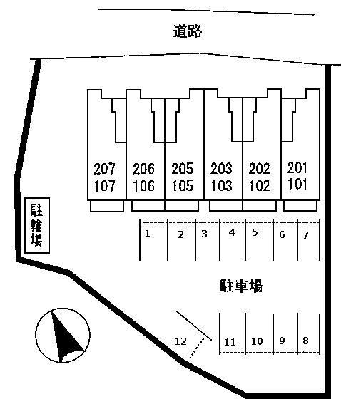 コルソプレッソの区画図