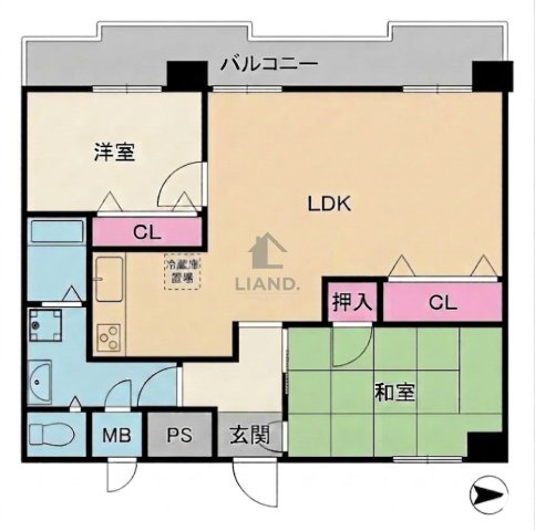 ネオハイツ薬院　平尾小学校区の間取り|ネオハイツ薬院