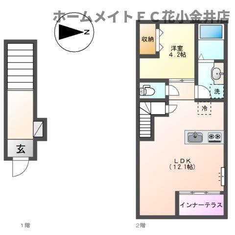 【間取り】 | アルデュール　ロゼ　（Ardeur Rose）