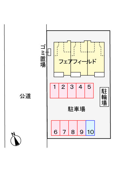 フェアフィールドの区画図