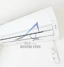 Ｗの設備|エアコン付きです。