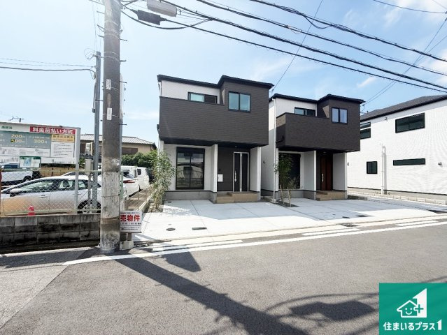 ♦高石市高師浜　第2期　新築一戸建ての前面道路含む現地写真|車通りの少ない前面道路！お子様がいらっしゃるご家族でも安心！