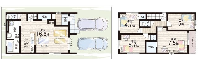 ♦高石市高師浜　第2期　新築一戸建ての間取り|5号地