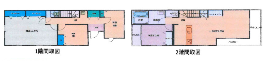 藤沢市鵠沼海岸７丁目　中古戸建　の間取り