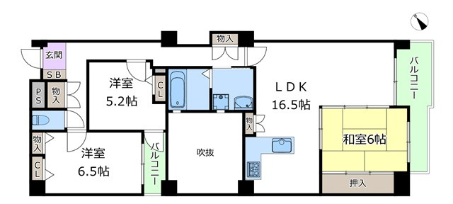 【間取り】 | ベルク豊中宮山 | エイブルにて取扱い可能な住宅ローンは、全部で10種類以上！お客様にピッタリの住宅ローンを当社のFPよりご案内させて頂きます。住宅ローンのご相談だけでも、お気軽にご相談下さいませ。