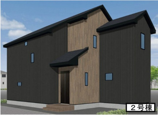 【外観パース】 | 【仲介手数料無料！！】町田市金井4丁目　新築戸建て（全7棟）No2号棟　4980万円 | 本パースは、イメージ図につき、風景、建物、植栽などについては施工後の現物との差異が生じます
つきまして本パースによって生じたいかなる損害については一切責任を負いません