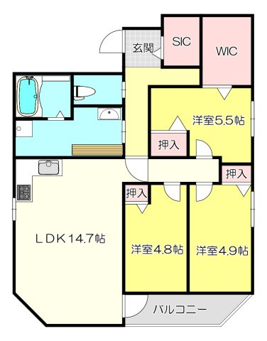 【間取り】 | Urban Hills 東小橋