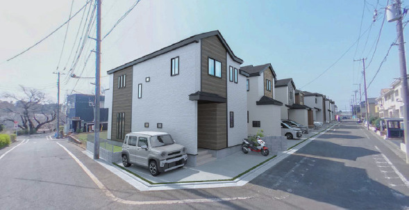練馬区大泉町1丁目　長期優良住宅　新規分譲全16棟の完成予想図