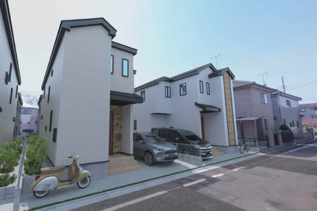 練馬区大泉町1丁目　長期優良住宅　新規分譲全16棟の完成予想図