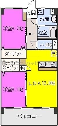 コンフォート筑紫の間取り|別号数タイプ