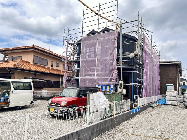 【LiveleGarden】上三川町上三川 第11　全3邸の外観|〇3号棟【4LDK+WIC+カースペース３台】
水回り集中家事動線の家事ラクプラン♪縦長リビングでご家族のコミュニケーションがとりやすい間取りです。全居室6帖以上♪
※2026年5月撮影