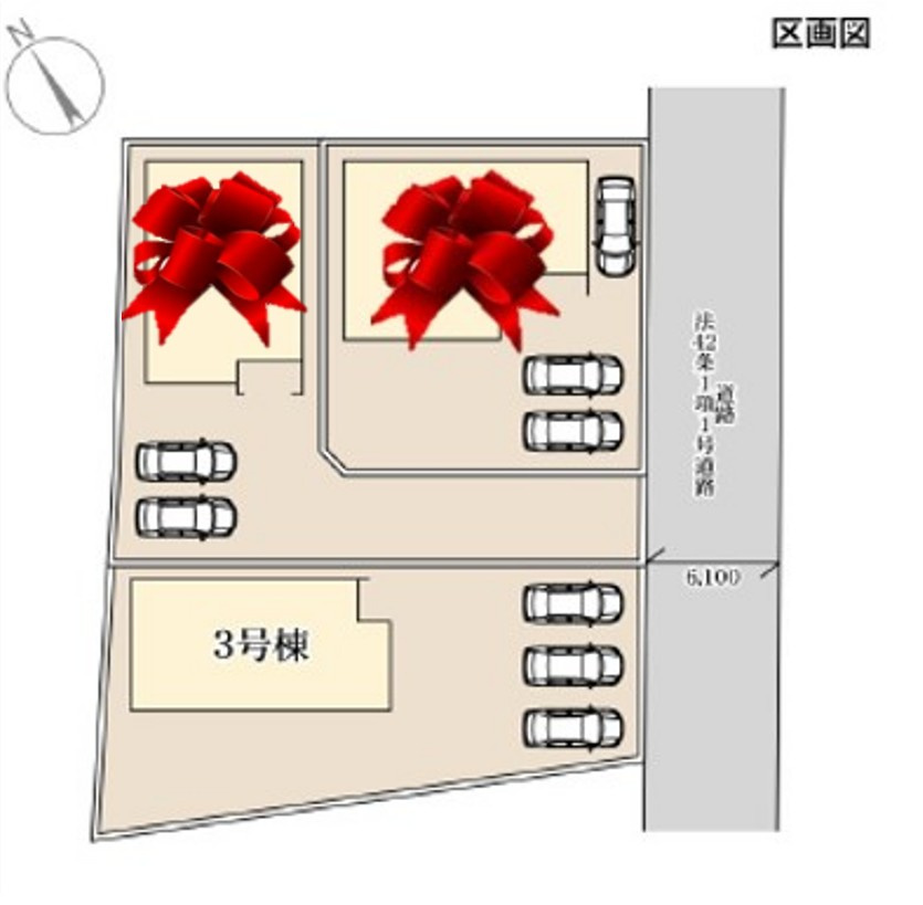 【LiveleGarden】上三川町上三川 第11　全3邸の区画図|早くも最終1棟となりました！