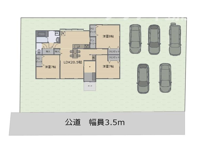 【区画図】 | 新里町武井　平屋建て再生住宅　駅11分！