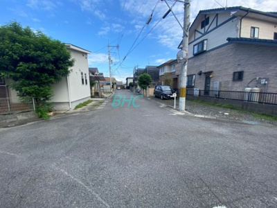 【前面道路含む現地写真】 | 守山市二町町　分譲2区画2号地