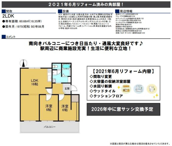 醍醐上ノ山団地の間取り