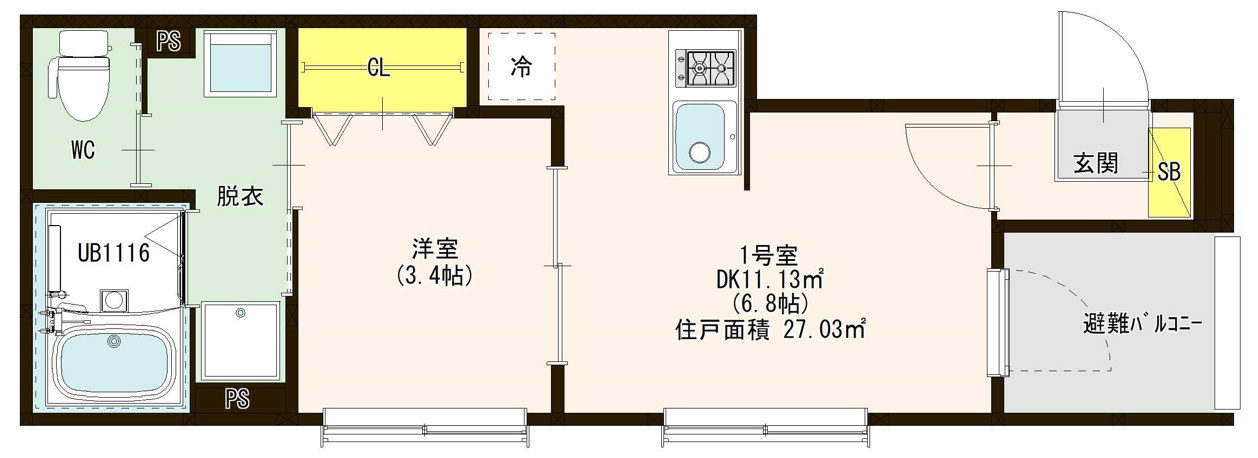 プルミエール白子町の間取り
