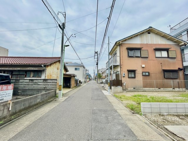 西区江向町　1期の前面道路含む現地写真