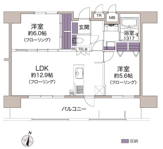 【間取り】 | ローヤルシティ大宮吉敷町
