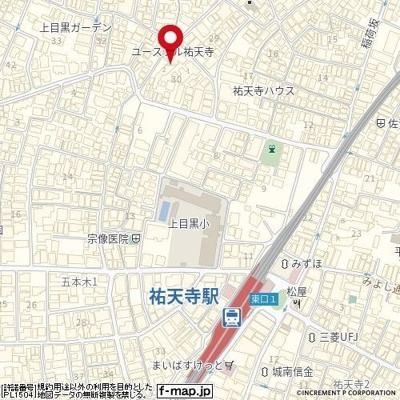 【地図】 | ユースフル祐天寺