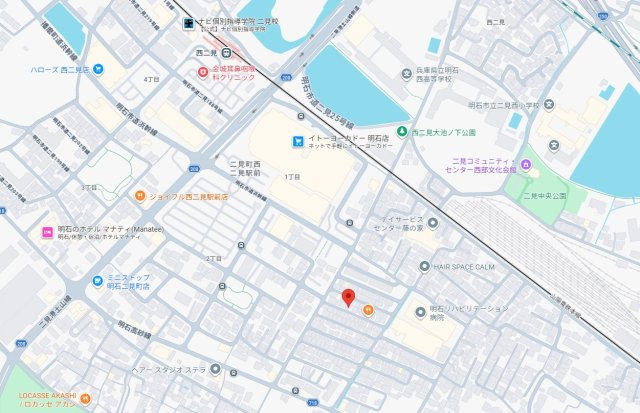 明石市二見町西二見16期（全1棟）新築の地図