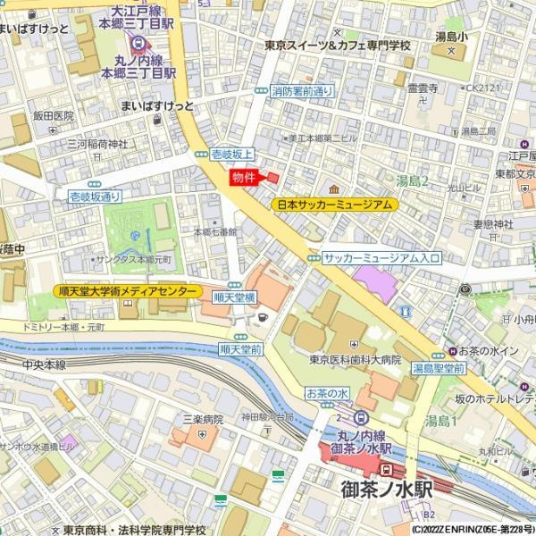 ステージグランデ本郷の地図