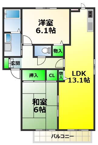 ファミール取石A棟の間取り