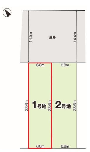 西区枇杷島4期の土地図