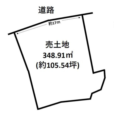 知多郡武豊町字ヒジリ田　売り土地の区画図