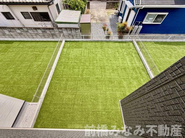 【新築】佐波郡玉村町斎田第２期　２号棟(全８棟)　リナージュ　新築建売分譲の庭|お庭でゆったりと過ごせます