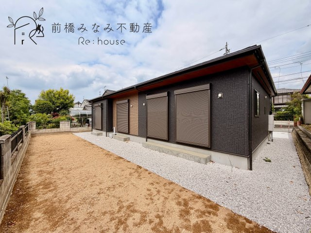 【新築平屋】前橋市高花台2丁目　限定１棟　ブルーミングガーデン　新築建売の外観|きれいな外観です